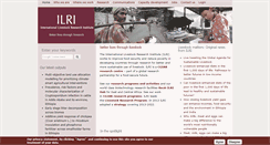 Desktop Screenshot of ilri.org